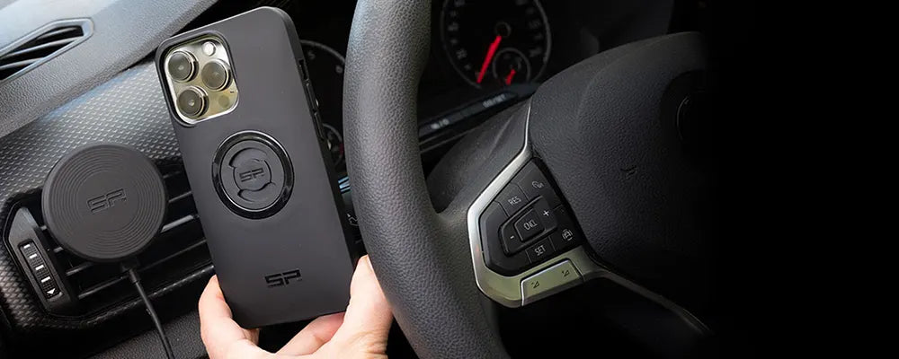 Quick Magnetic Mounting - attach the SPC Plus Phone Case to every metal surface. 